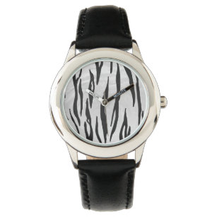 Tiger zwart-wit afdrukken horloge