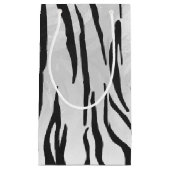 Tiger zwart-wit afdrukken klein cadeauzakje (Voorkant)