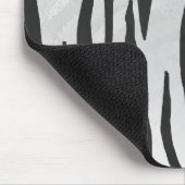 Tiger zwart-wit afdrukken muismat (Hoek)