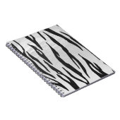 Tiger zwart-wit afdrukken notitieboek (Rechterzijde)