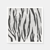 Tiger zwart-wit afdrukken servetten (Voorkant)