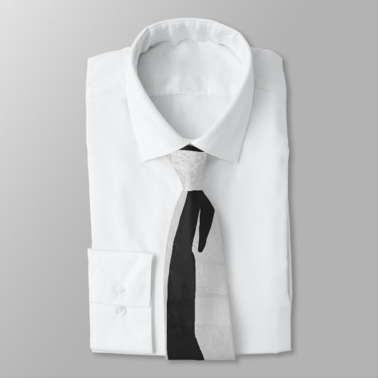 Tiger zwart-wit afdrukken stropdas (Gebonden)