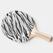 Tiger zwart-wit afdrukken tafeltennisbatje (Zijkant)
