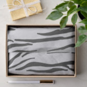 Tiger zwart-wit afdrukken tissuepapier (Geschenk)