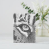 Tigerauge - Bleistiftzeichnung Briefkaart (Staand voorkant)