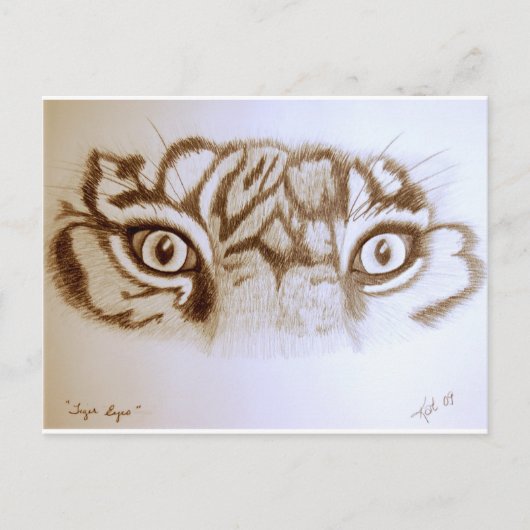 Tigereyes Briefkaart (Voorkant)