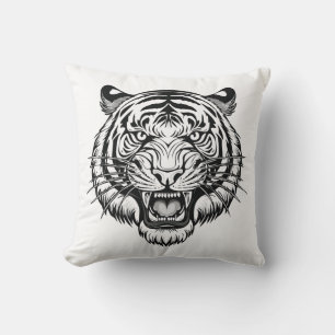 tigerkop kussen