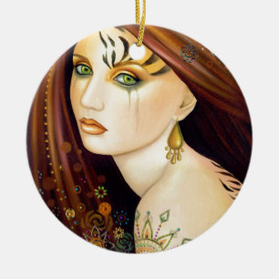 Tigerlily Keramisch Ornament