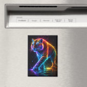 Tigermagnet in Neonfarben Magneet (Insitu (Vaatwasser))