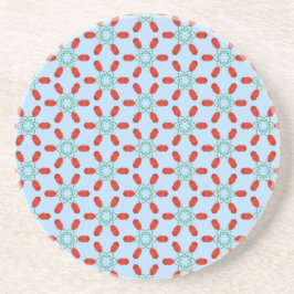 tigermotief geometrisch patroonontwerp zandsteen onderzetter