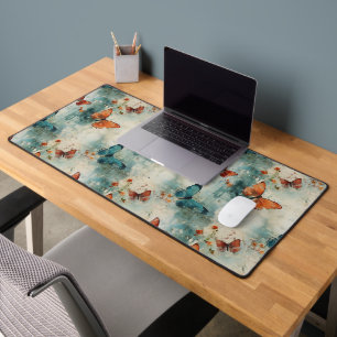 Tigermotvlinder Engelse Tuin Vintage Bloemen Bureaumat