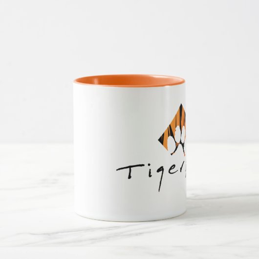 Tigerpaw 11 oz Ringer Mok - Oranje (Midden)