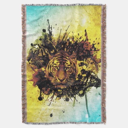 Tigers 3A schroefband Deken (Voorkant Verticaal)