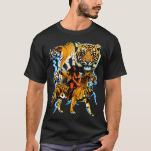 Tigers 90s y2k Cat Graphic het heeft bliksem T-shirt