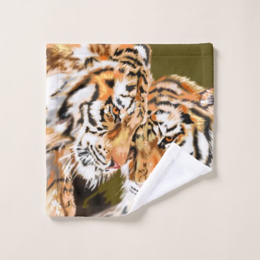 Tigers Bad Handdoek (Wasdoekje)