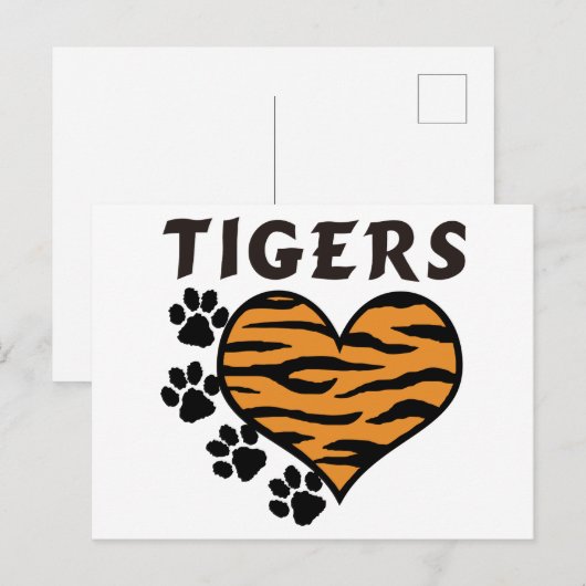 Tigers Briefkaart (Voorkant / Achterkant)