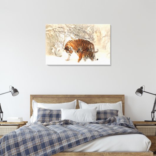 Tigers Canvas Afdruk (Insitu (Slaapkamer))