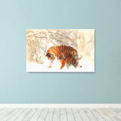 Tigers Canvas Afdruk (Insitu (Houten vloer))