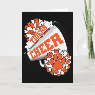Tigers Cheerleading Ck naar school Cheer Team Spir Kaart