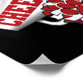 Tigers Cheerleading Ck naar school Cheer Team Spir Poster (Hoek)