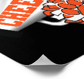 Tigers Cheerleading Ck naar school Cheer Team Spir Poster (Hoek)