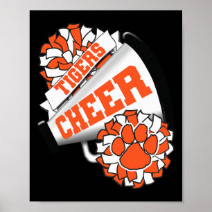 Tigers Cheerleading Ck naar school Cheer Team Spir Poster