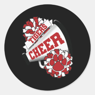 Tigers Cheerleading Ck naar School Cheer Team Spir Ronde Sticker