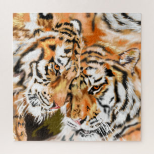 Tigers Couple Jigzaag Puzzle Family Gift Legpuzzel