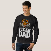 Tigers Dad Roaring Tiger Tees Men's Tiger Face (Voorkant volledig)