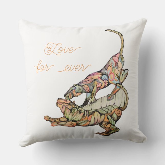 Tigers' dans Love for ever Sierkussen (Achterkant)