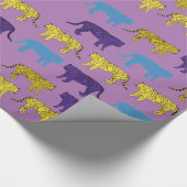 Tigers Digitale kunst inpakpapier (Hoek)