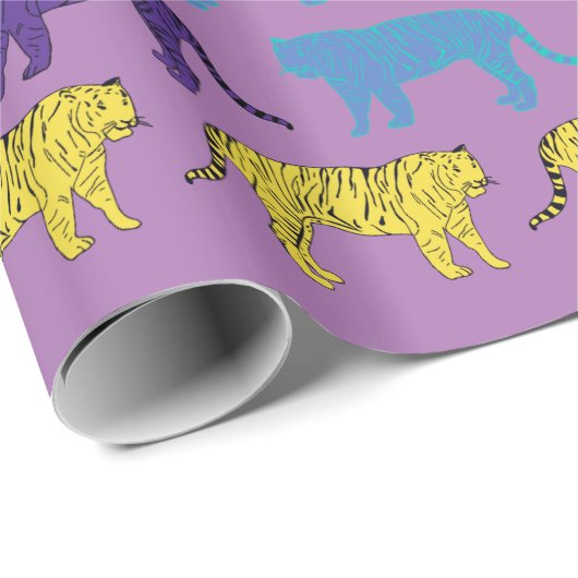 Tigers Digitale kunst inpakpapier (Rol Hoek)