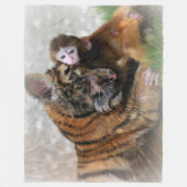 Tigers en monniksluis fleece deken (Voorkant)