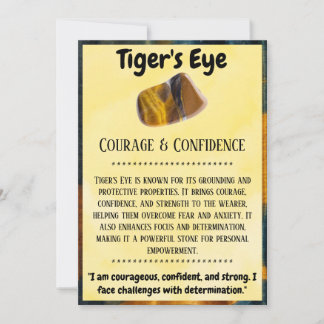 Tiger's Eye Crystal Betekenis Kaart