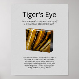 Tiger's Eye Crystal Betekenis Poster