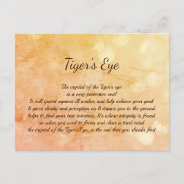 Tiger's Eye Crystal Healing Briefkaart