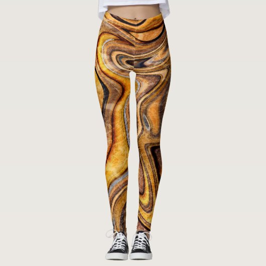 Tiger's eye gemstone leggings (Voorkant)