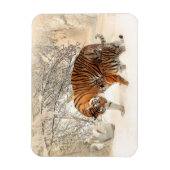 Tigers familie magneet (Verticaal)