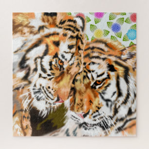Tigers Family Jigzaag Puzzle Gift Legpuzzel