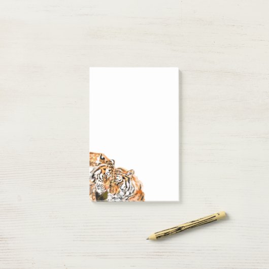 Tigers Family Love Post-it® Notes (Op bureau)