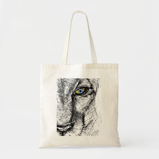 Tiger's Gaze Canvas tas (Voorkant)