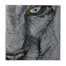 Tiger's Gaze Keramische Tegel Tegeltje