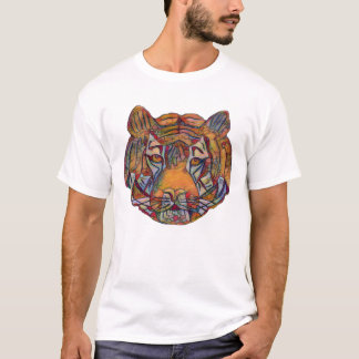 Tiger's Head Mannen T-Shirt