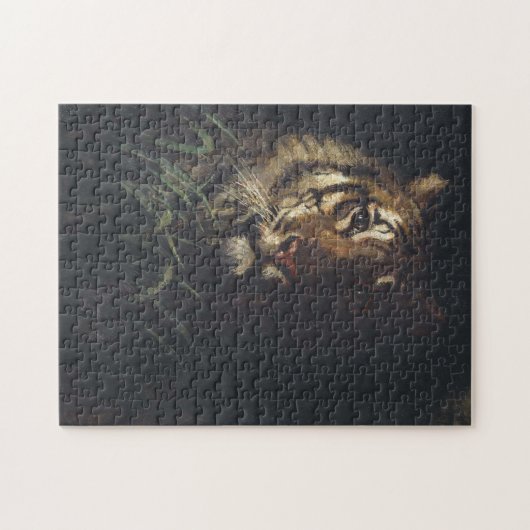 Tiger's Head (van Abott Handerson Thayer) Legpuzzel (Horizontaal)