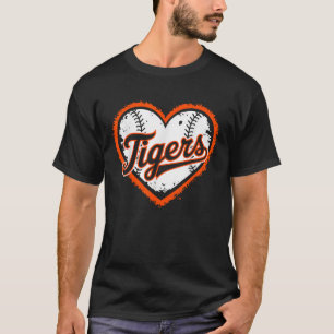 Tigers Heart Throwback Retro Styles Classi T-shirt