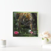 TIGERS HEBBEN VREDE Sumatra Tiger NODIG Vierkante Klok (Huis)