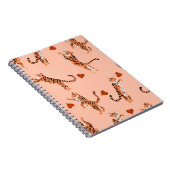 Tigers herfstbladeren:  springspatroon notitieboek (Rechterzijde)