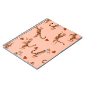 Tigers herfstbladeren:  springspatroon notitieboek (Linkerzijde)