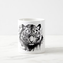 Tigers Hoofd op een koffie mok collectors set