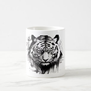 Tigers Hoofd op een koffie mok collectors set